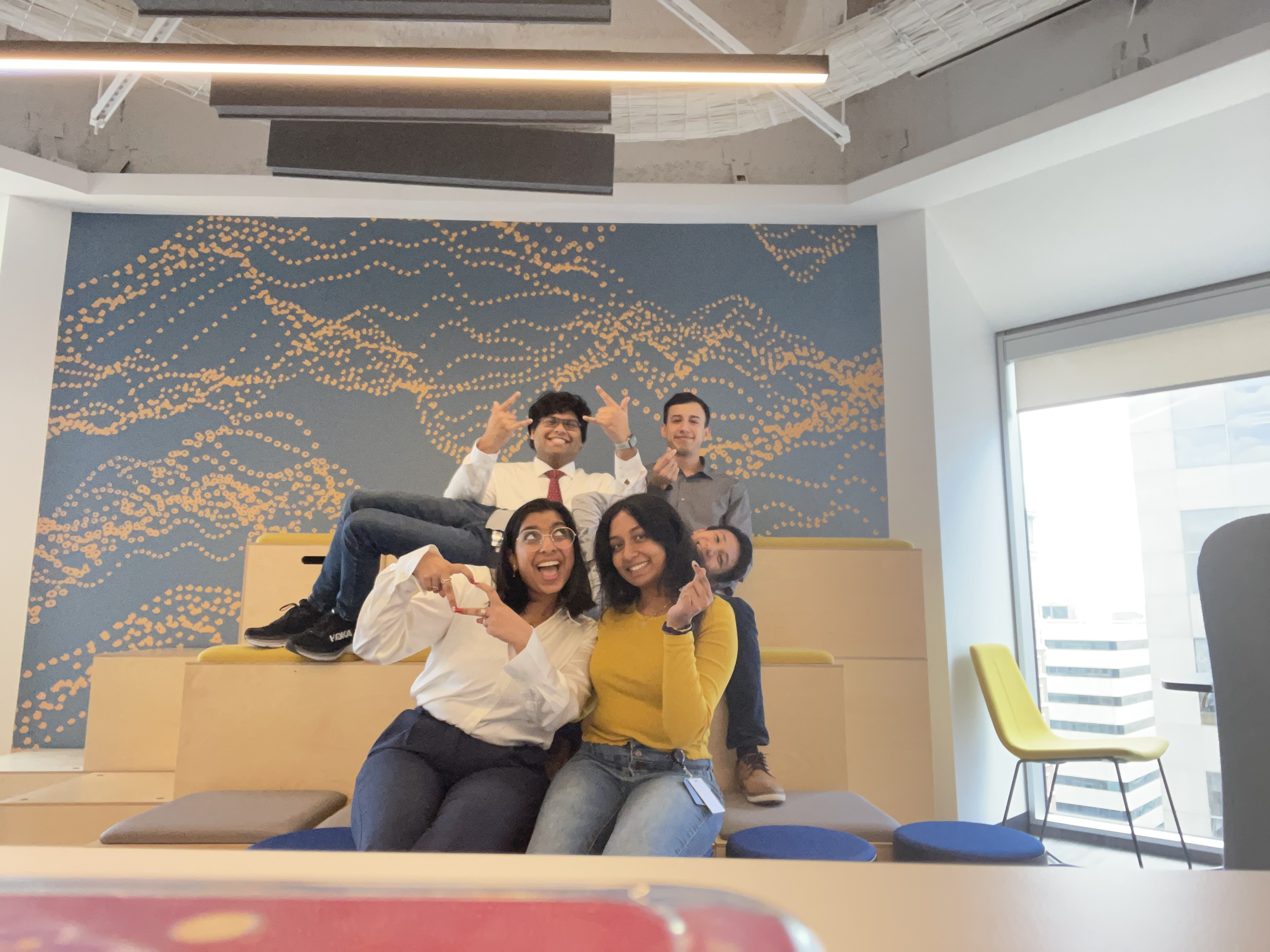 Pic. w/ other interns on our floor - 2nd summer