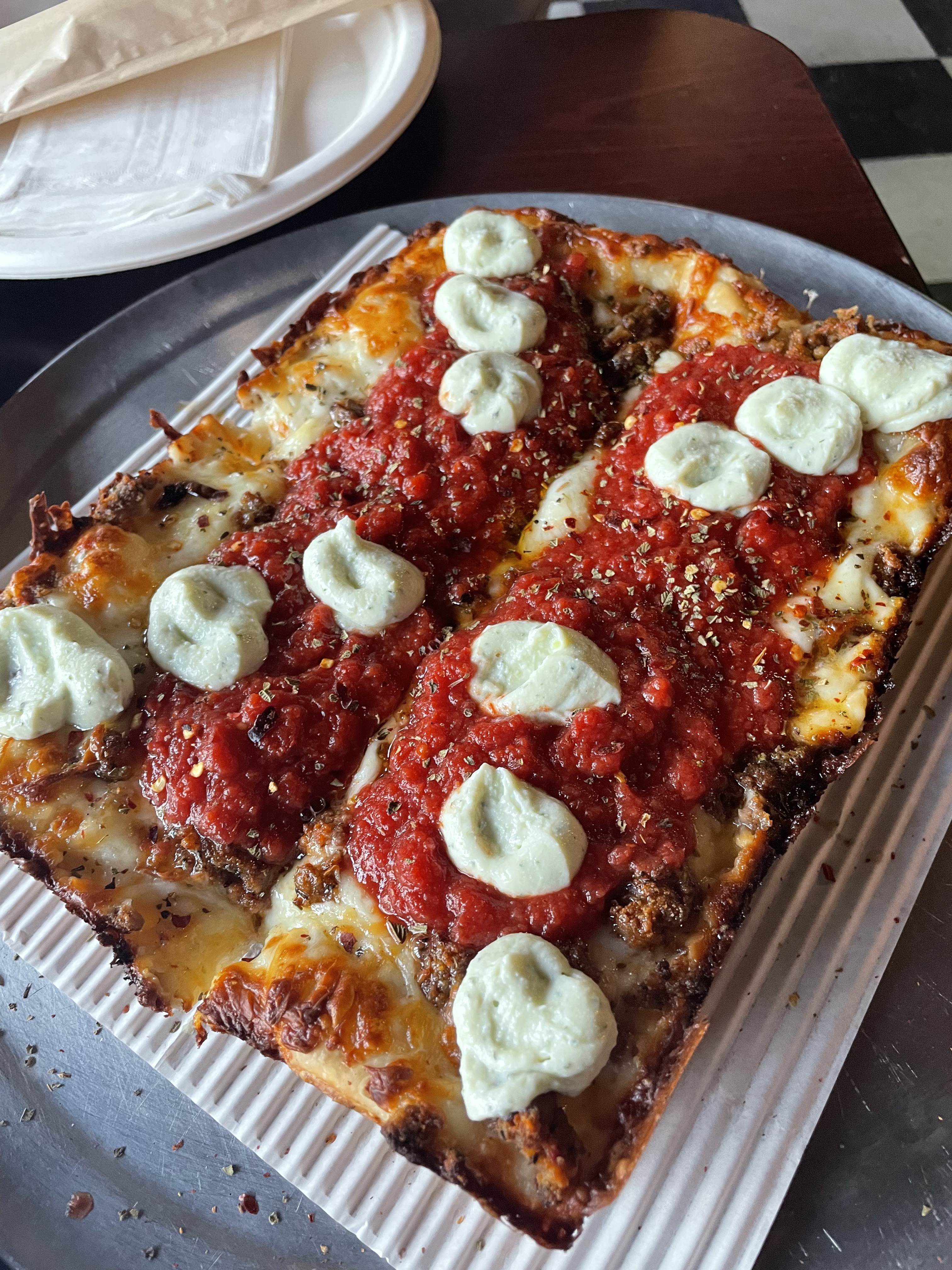 Best Pizza I've had, sicilian style pies are the way to go